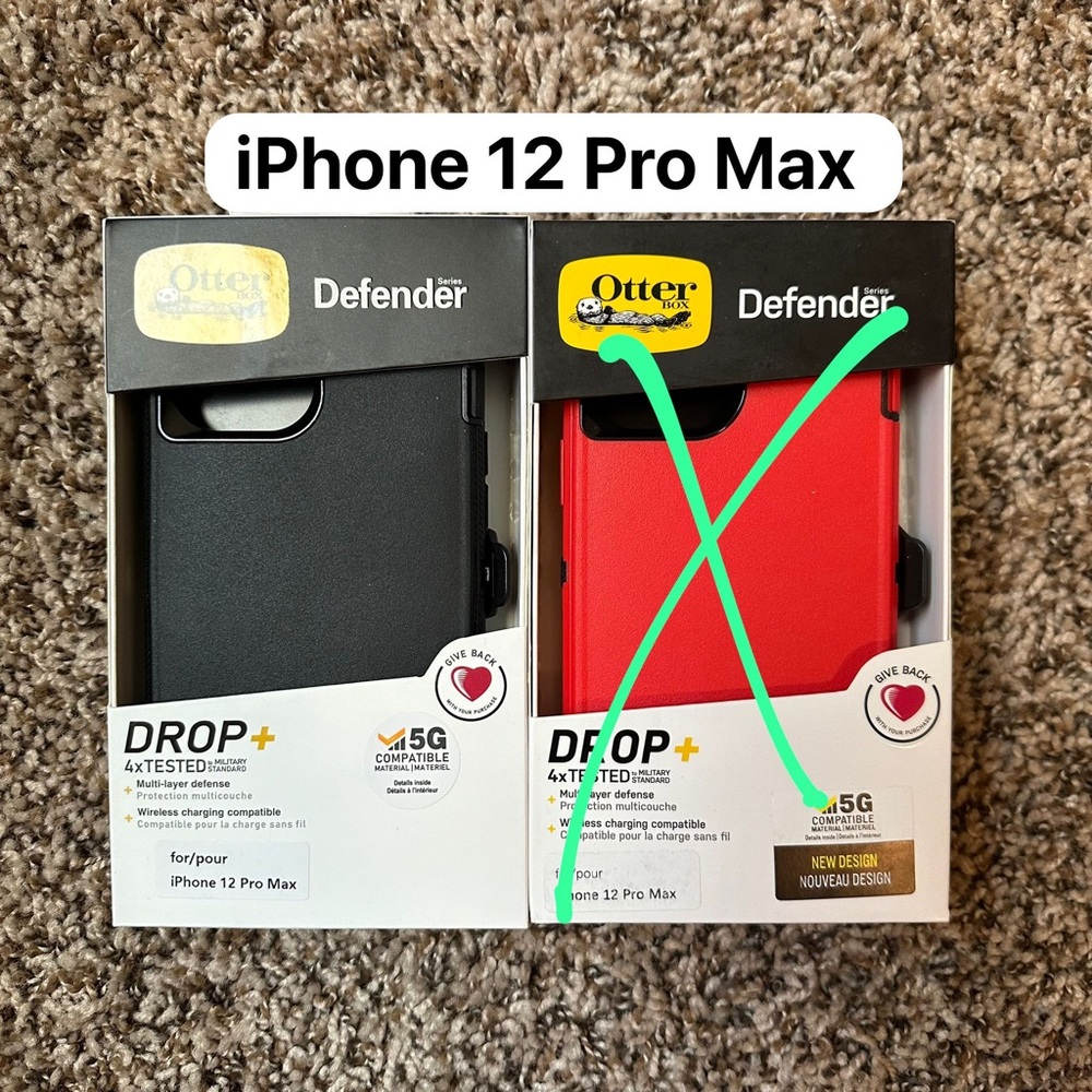 iPhone 12 Pro Max  - Otterbox defender phone case